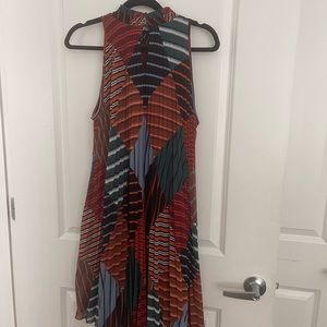 Never worn Multi colored print dress